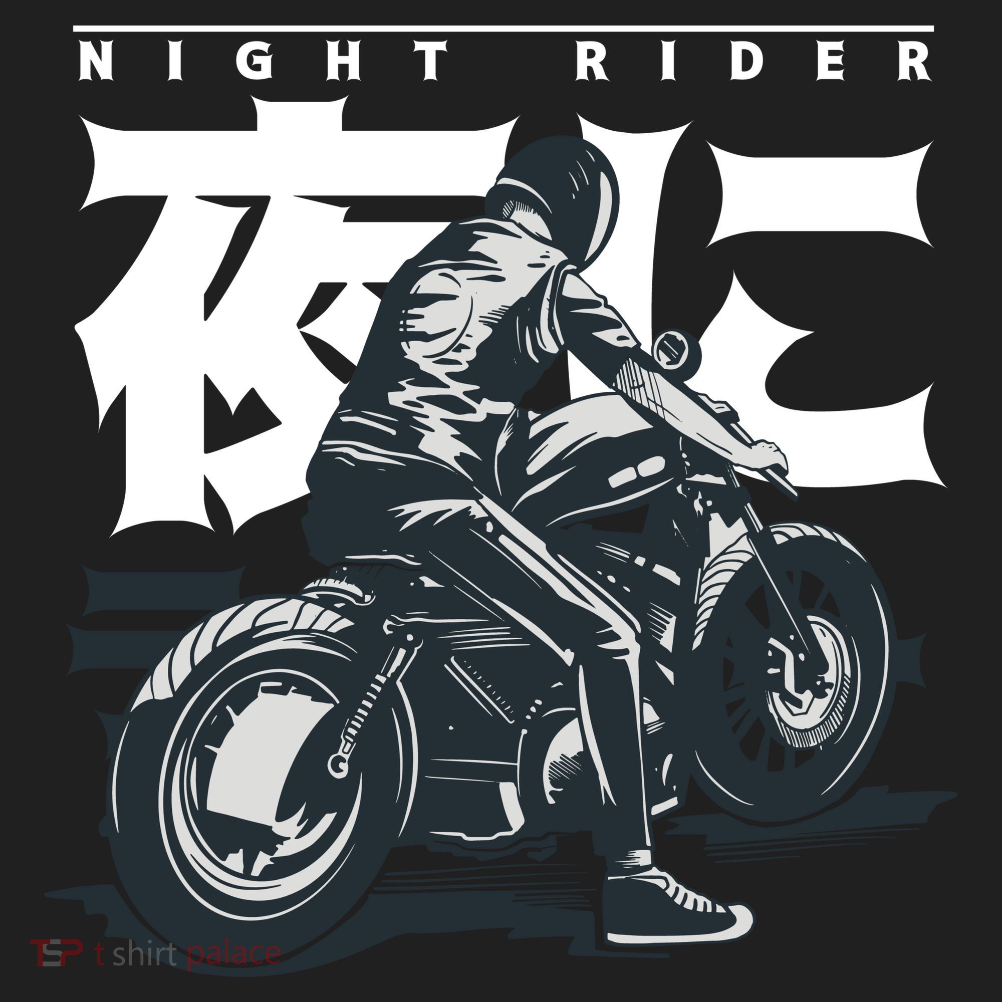 Night Rider Japanese Biker Beanie