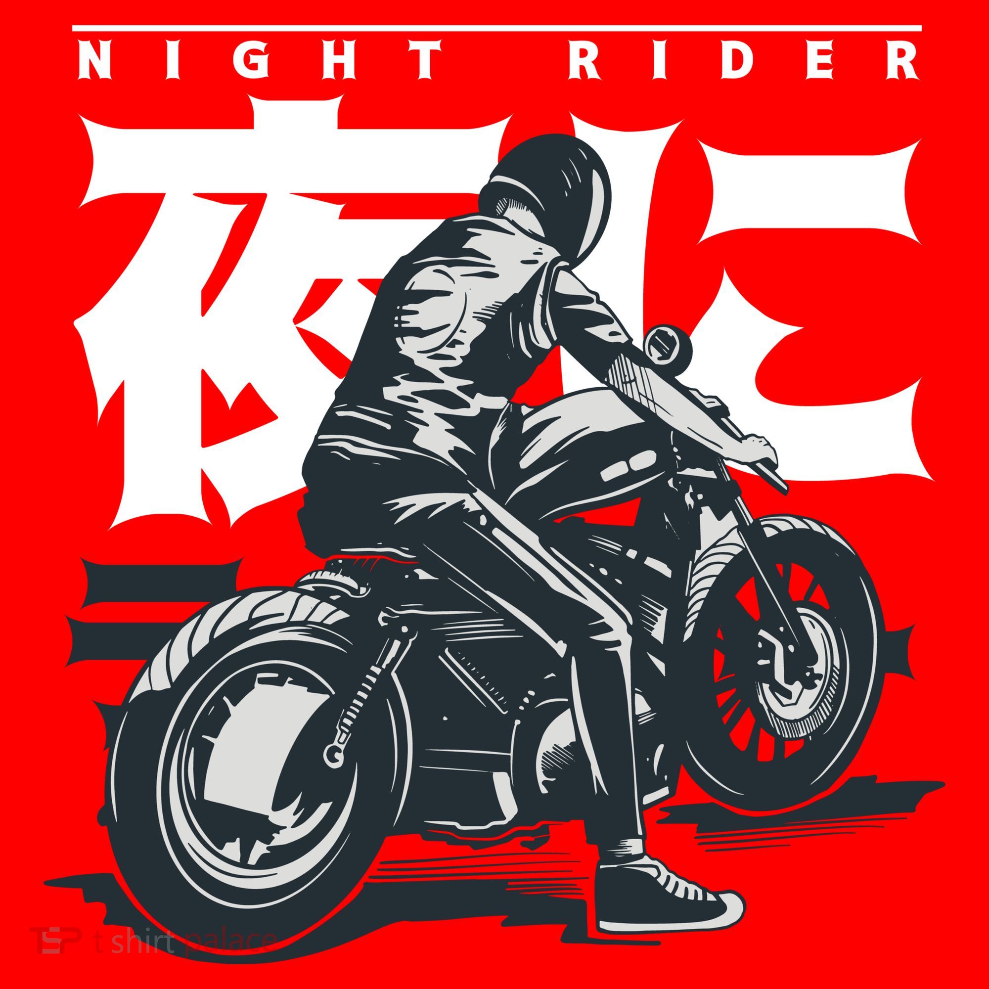 Night Rider Japanese Biker Coaster