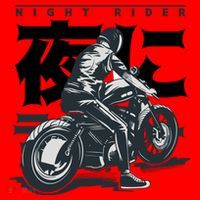 Night Rider Japanese Biker Santa Hat thumb 1