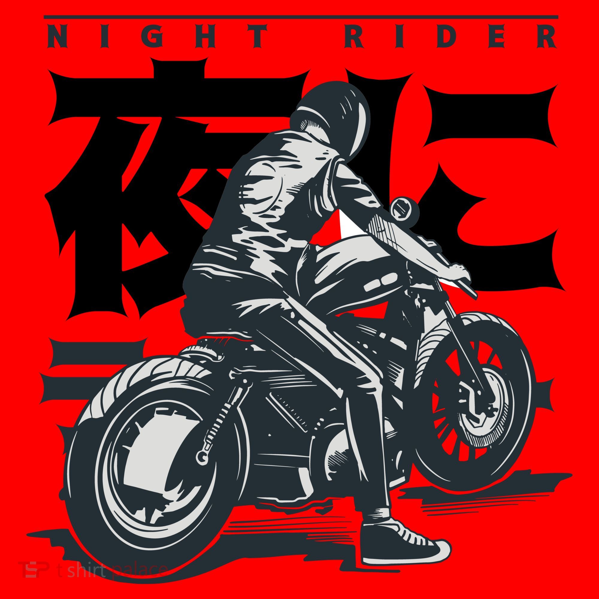 Night Rider Japanese Biker Santa Hat