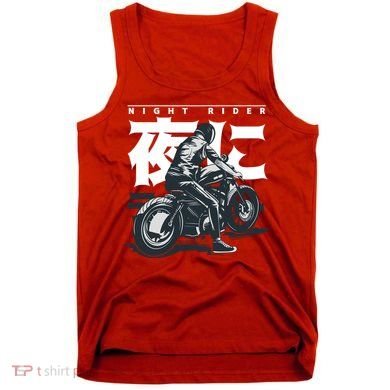 Night Rider Japanese Biker Tank Top