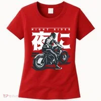 Night Rider Japanese Biker Women's T-Shirt thumb 0
