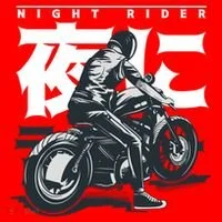 Night Rider Japanese Biker Women's T-Shirt thumb 6