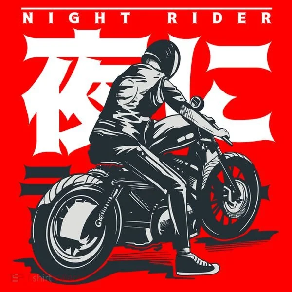 Night Rider Japanese Biker Women's T-Shirt