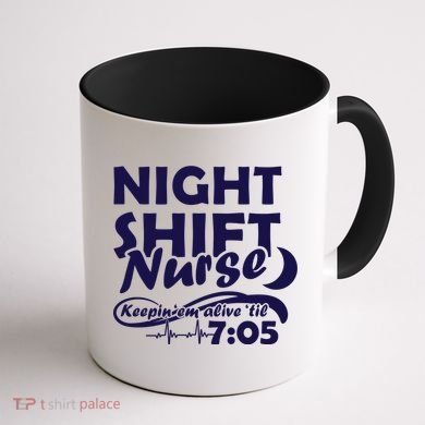 Night Shift Nurse Coffee Mug back