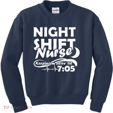 Night Shift Nurse Kids Sweatshirt