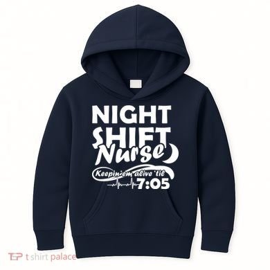 Night Shift Nurse Kids Hoodie
