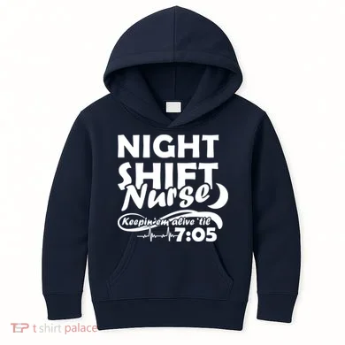 Night Shift Nurse Kids Hoodie