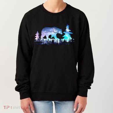 Night Sky Wilderness Bear Women's Sweatshirt