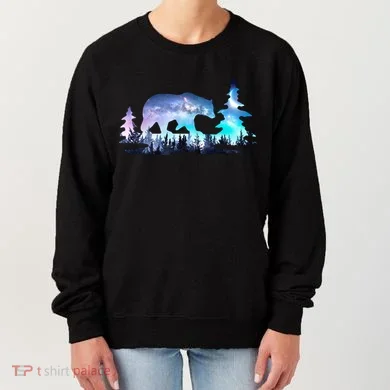 Night Sky Wilderness Bear Women's Sweatshirt