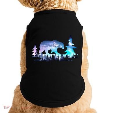 Night Sky Wilderness Bear Doggie Tank