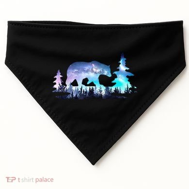 Night Sky Wilderness Bear USA-Made Doggie Bandana