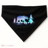 Night Sky Wilderness Bear USA-Made Doggie Bandana thumb 0
