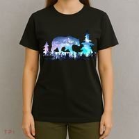 Night Sky Wilderness Bear T-Shirt thumb 4