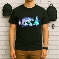 Night Sky Wilderness Bear T-Shirt thumb 6