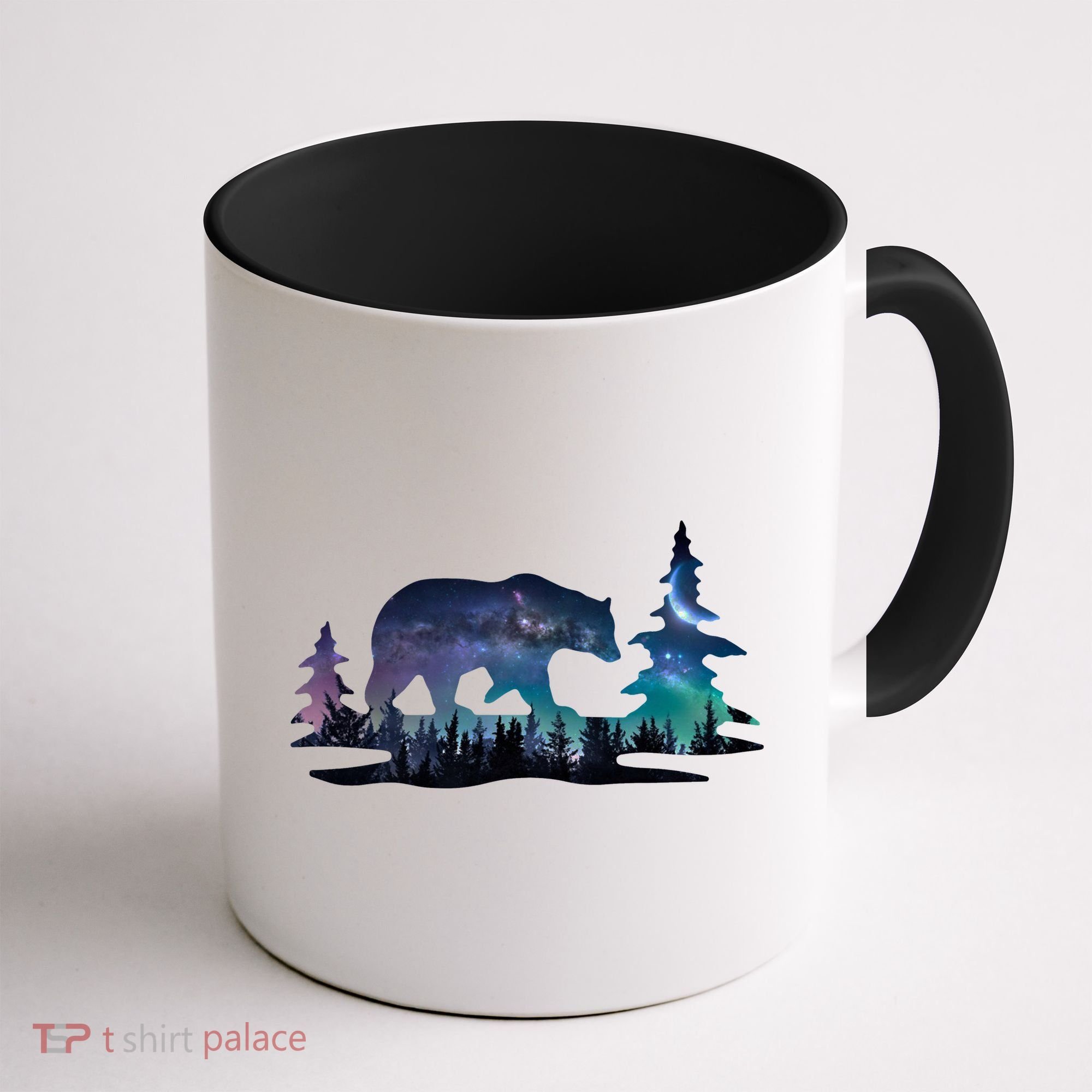 Night Sky Wilderness Bear Coffee Mug