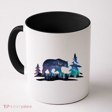 Night Sky Wilderness Bear Coffee Mug