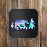 Night Sky Wilderness Bear Coaster thumb 0