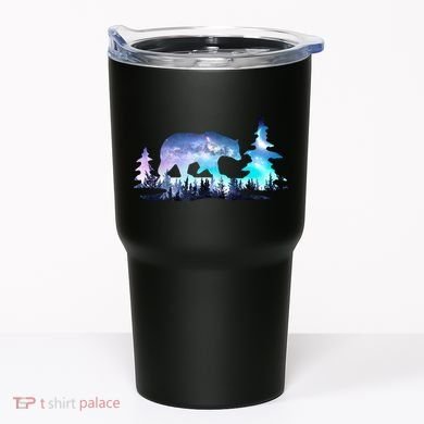 Night Sky Wilderness Bear Tumbler
