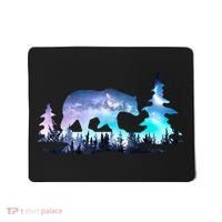 Night Sky Wilderness Bear Mousepad thumb 0