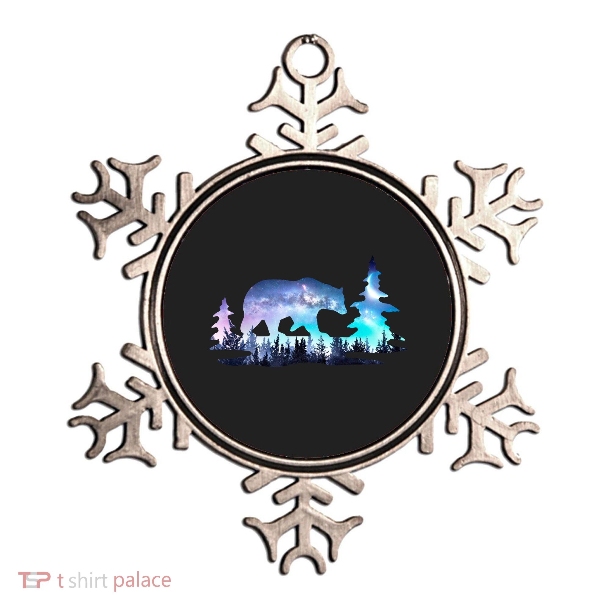 Night Sky Wilderness Bear Ornament