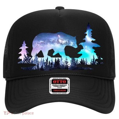 Night Sky Wilderness Bear Hat