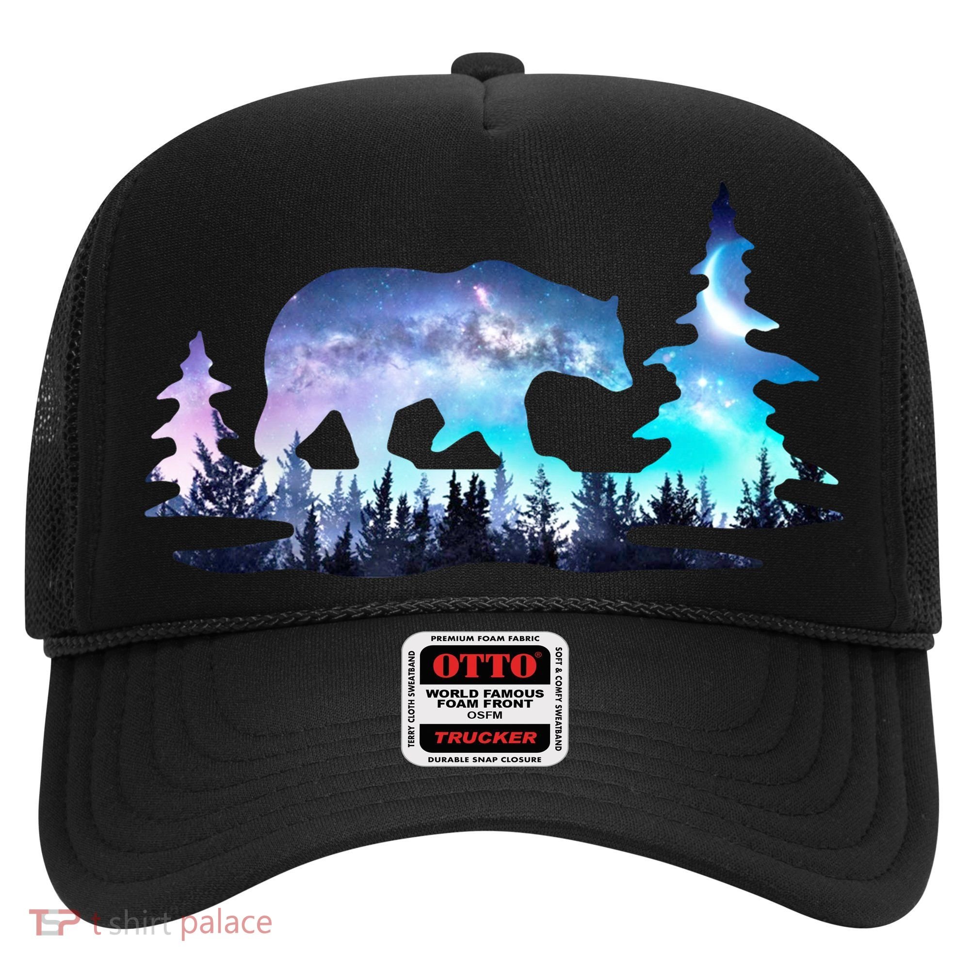 Night Sky Wilderness Bear Hat