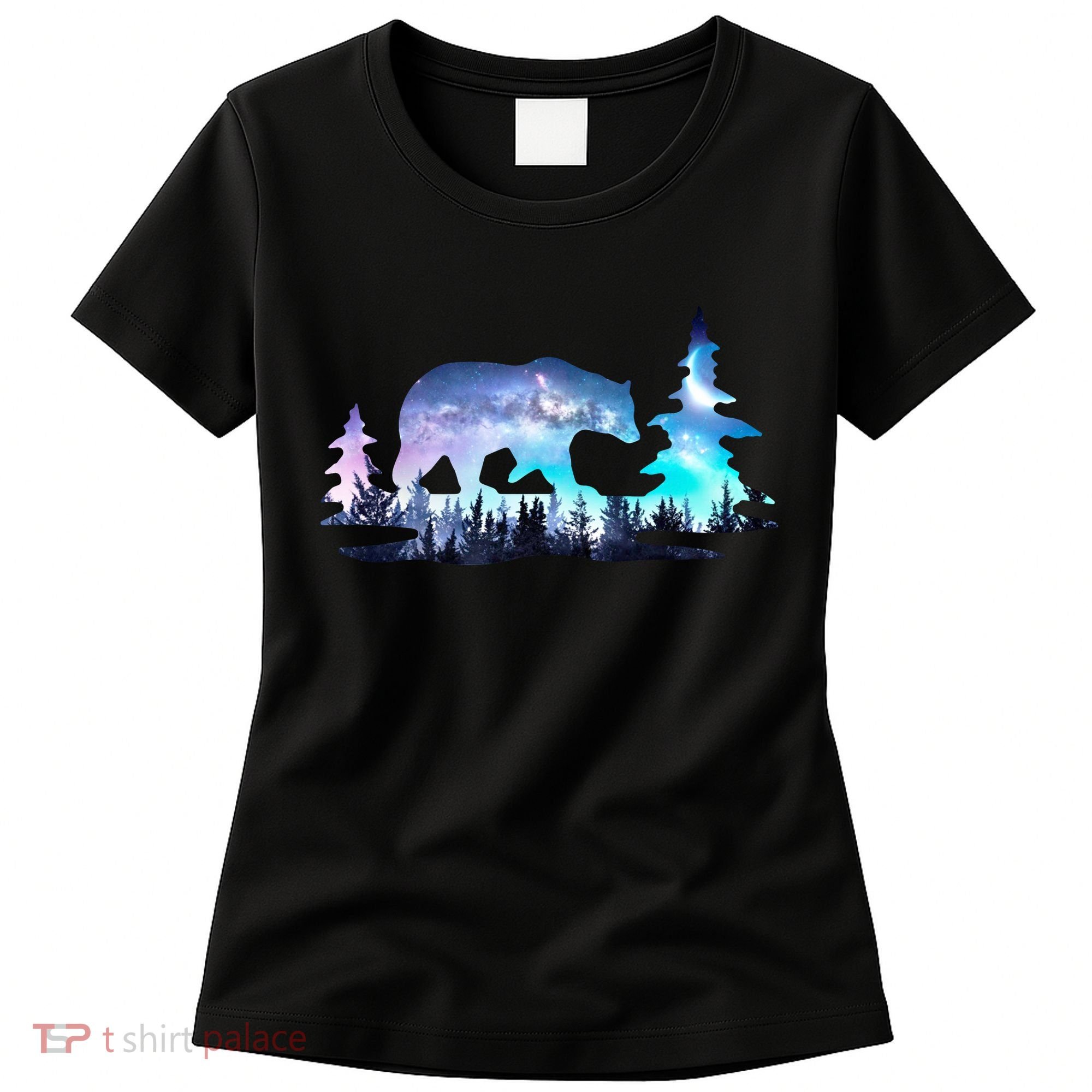 Night Sky Wilderness Bear Women's T-Shirt