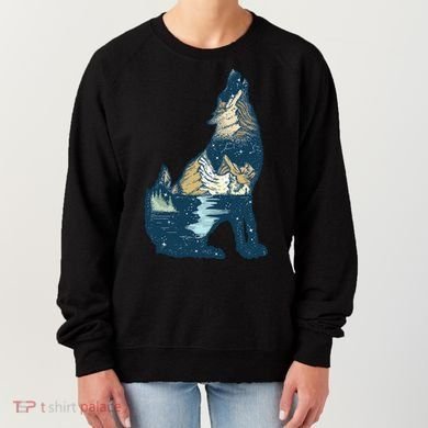 Night Wolf Wilderness Women's Sweatshirt
