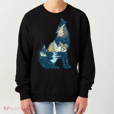 Night Wolf Wilderness Women's Sweatshirt