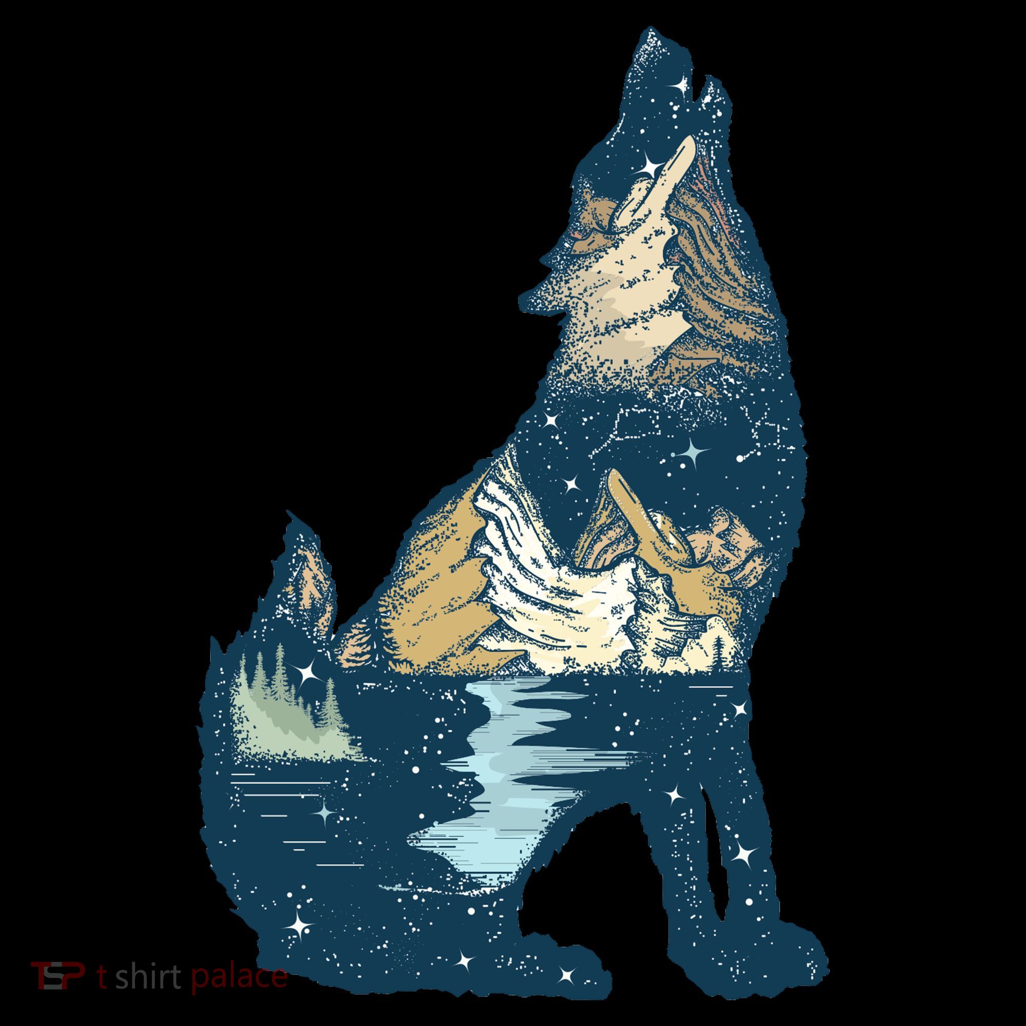Night Wolf Wilderness Backpack