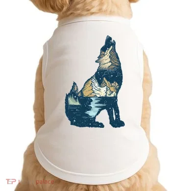 Night Wolf Wilderness Doggie Tank