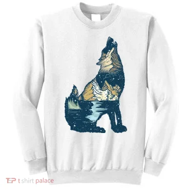 Night Wolf Wilderness Sweatshirt