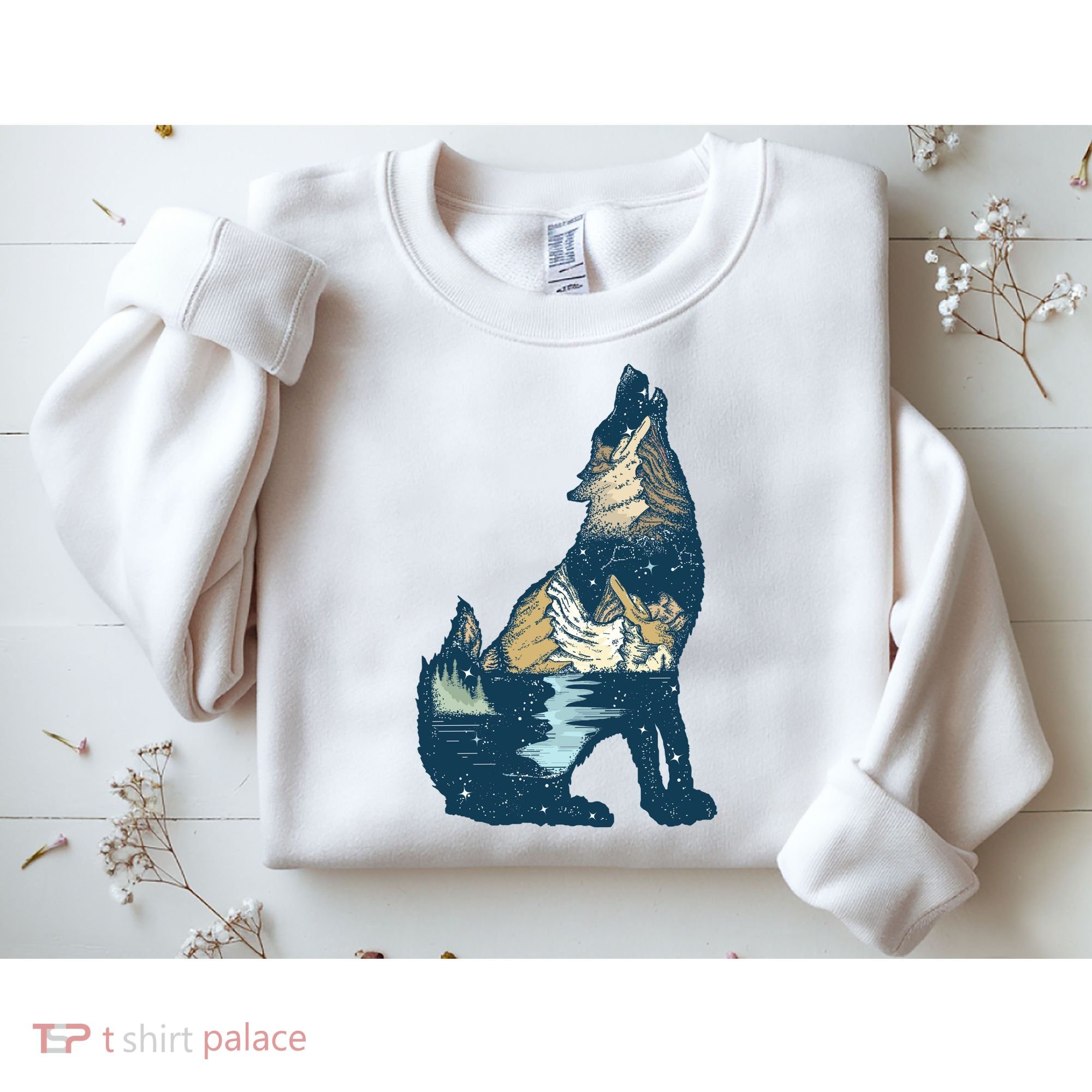 Night Wolf Wilderness Sweatshirt