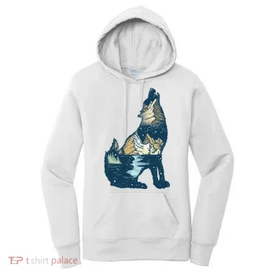 Night Wolf Wilderness Women's Hoodie