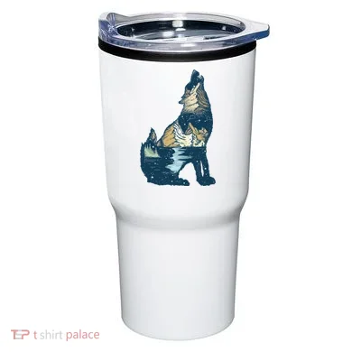 Night Wolf Wilderness Tumbler