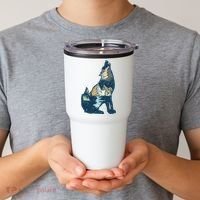 Night Wolf Wilderness Tumbler thumb 2