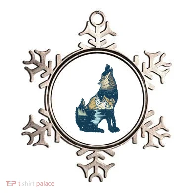 Night Wolf Wilderness Ornament