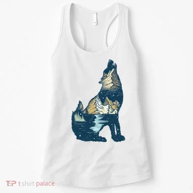 Night Wolf Wilderness Women's Tank Top