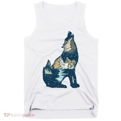Night Wolf Wilderness Tank Top