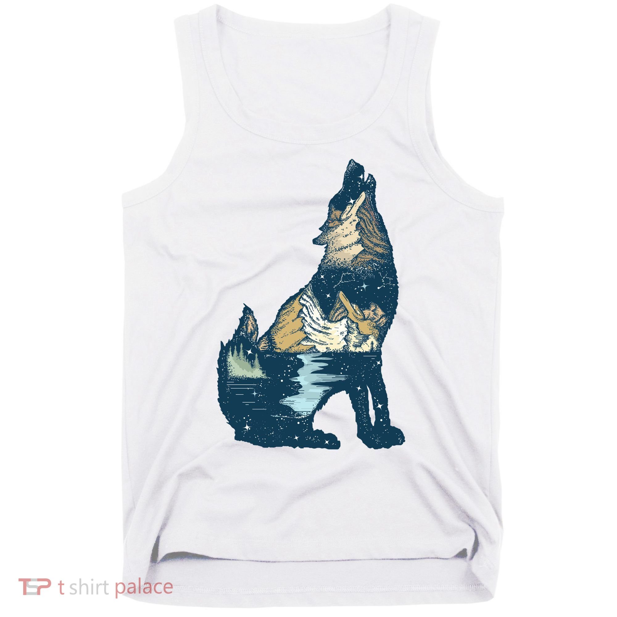 Night Wolf Wilderness Tank Top
