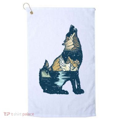 Night Wolf Wilderness Golf Towel