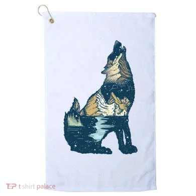 Night Wolf Wilderness Golf Towel