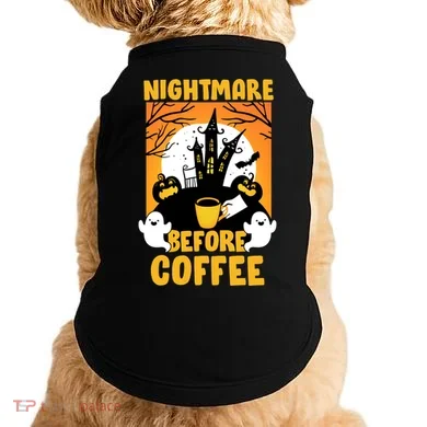 Nightmare Before Coffee Doggie Tank