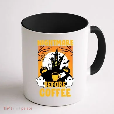 Nightmare Before Coffee Coffee Mug back