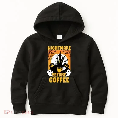 Nightmare Before Coffee Kids Hoodie