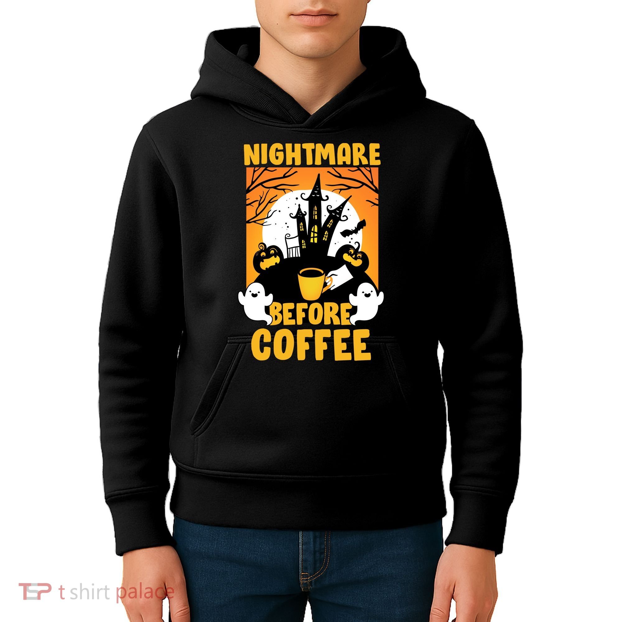 Nightmare Before Coffee Kids Hoodie