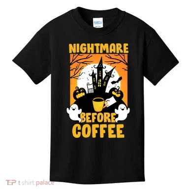 Nightmare Before Coffee Kids T-Shirt