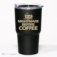 Nightmare Before Coffee Halloween Tumbler thumb 0