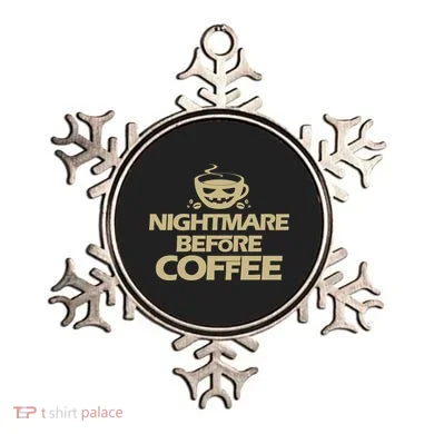 Nightmare Before Coffee Halloween Ornament